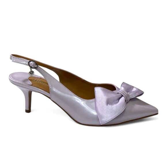 J.RENEE  Devika Lilac Patent Slingback Pump with Bow, NEW! Size 12 M - Picture 2 of 14